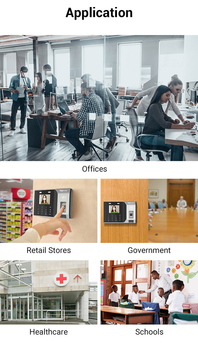 Telpo B10 Office Enterprise Time Attendance Machine system