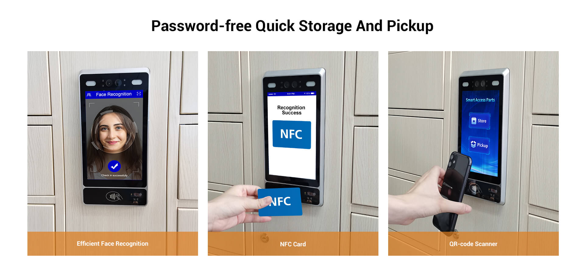 facefingerprintqr-code, nfc card smart locker Telpo K41