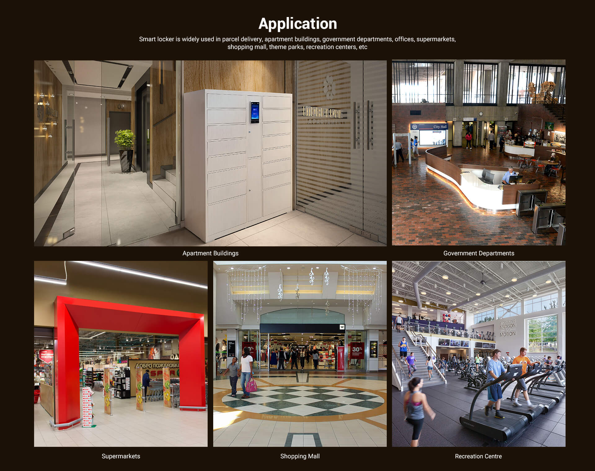 Self-help Service smart locker in parcel delivery, apartment buildings, government departments,