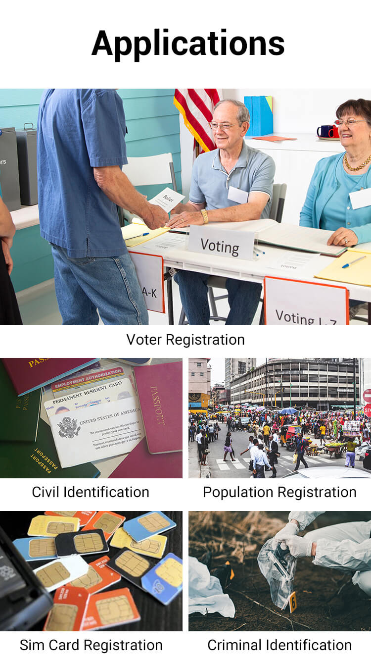 Applications of biometric enrollment device Telpo S10