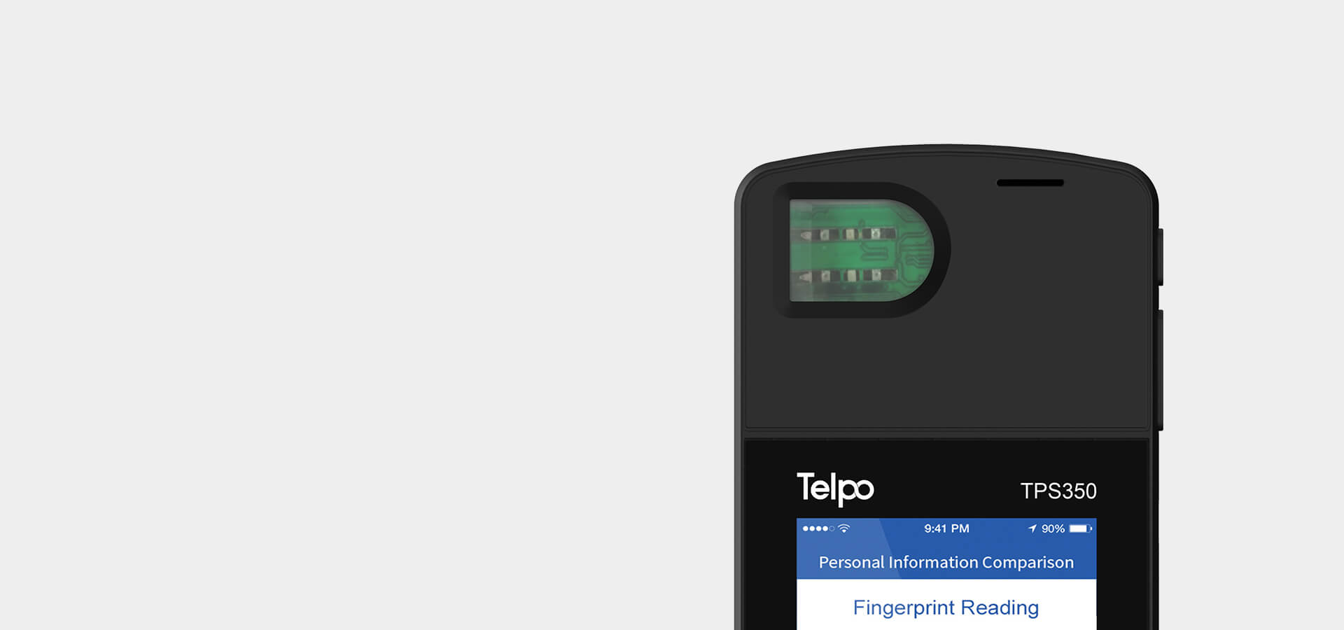 Biometric fingerprint recognition handheld device tps350