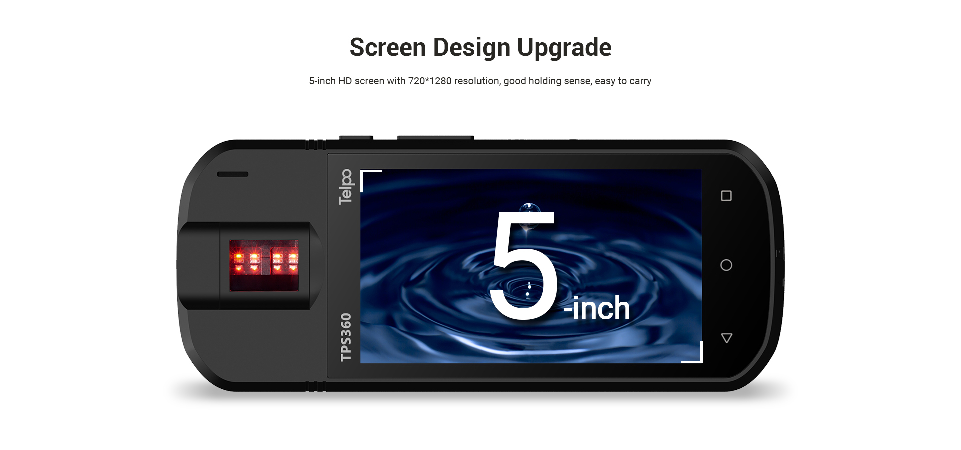 Touch screen Android OS handheld biometric device