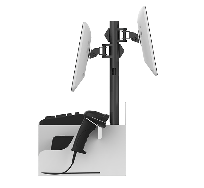 Supermarket Integrated Cash Register with Scanner