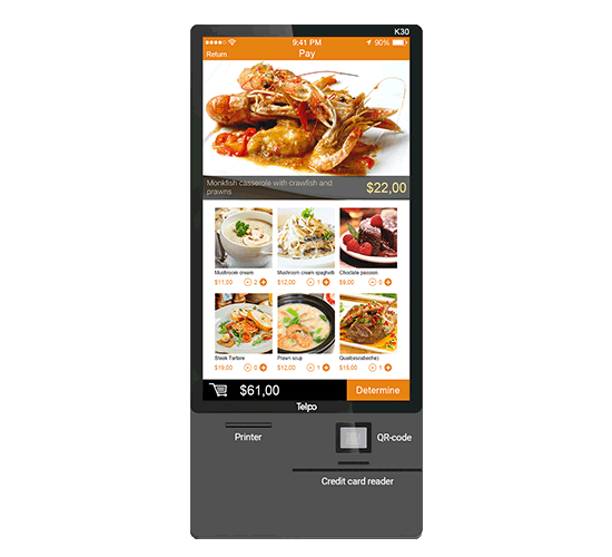Telpo-K30-self service kiosk machine