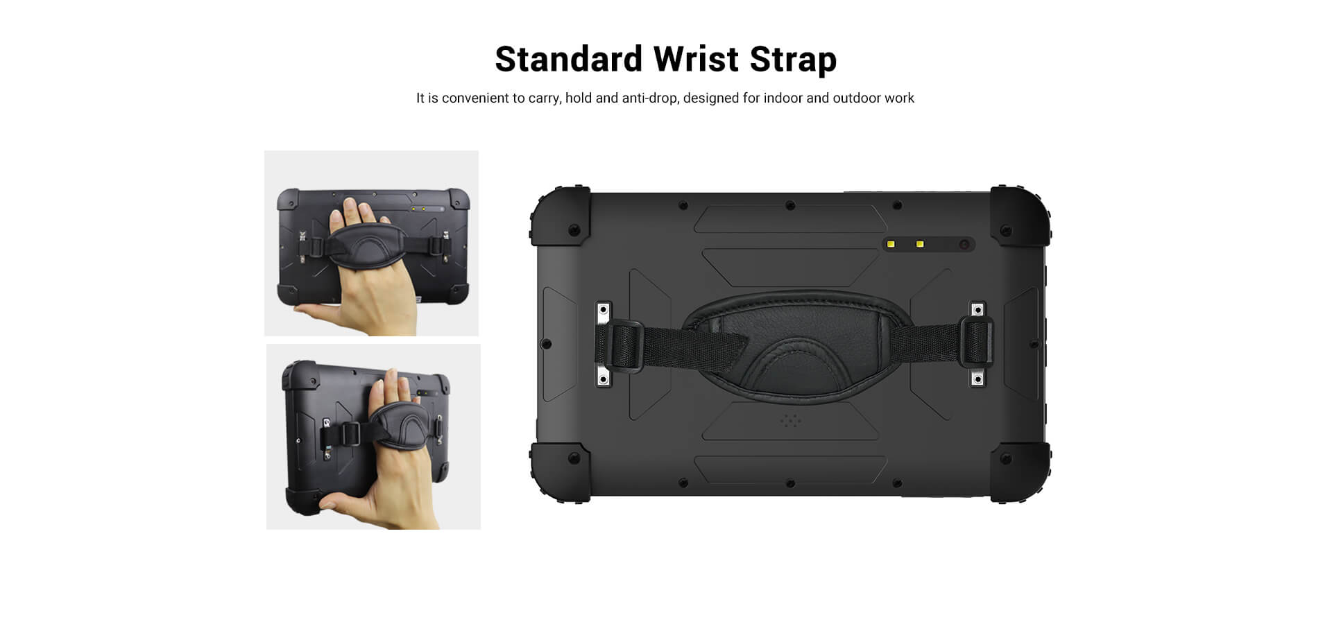 TPS450 Biometric Tablet has Standard Wrist Strap, optional Signature Pen