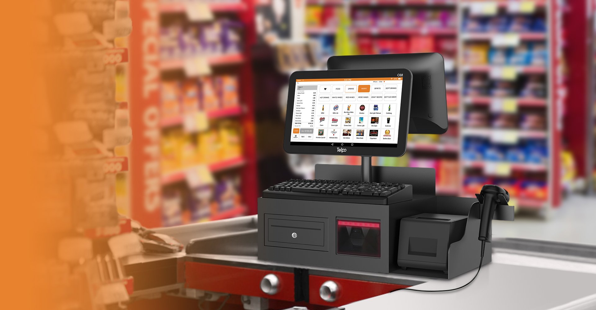Telpo-C68-Integrated Cash register