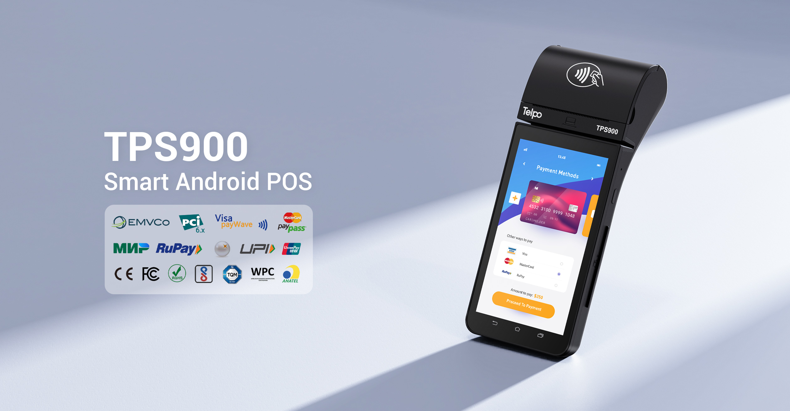 TPS900-smart pos Terminal Android 10