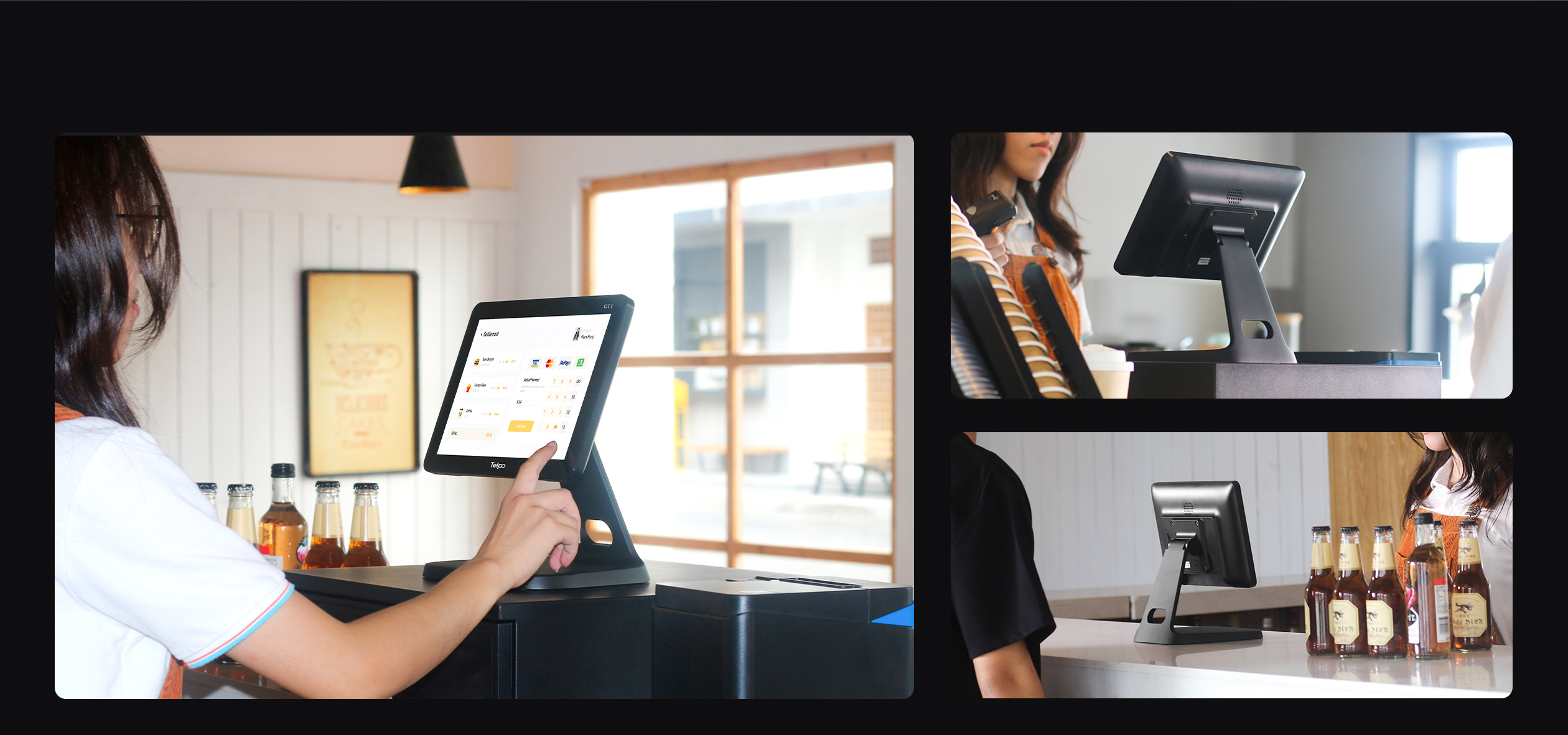 Desktop point of sale machine