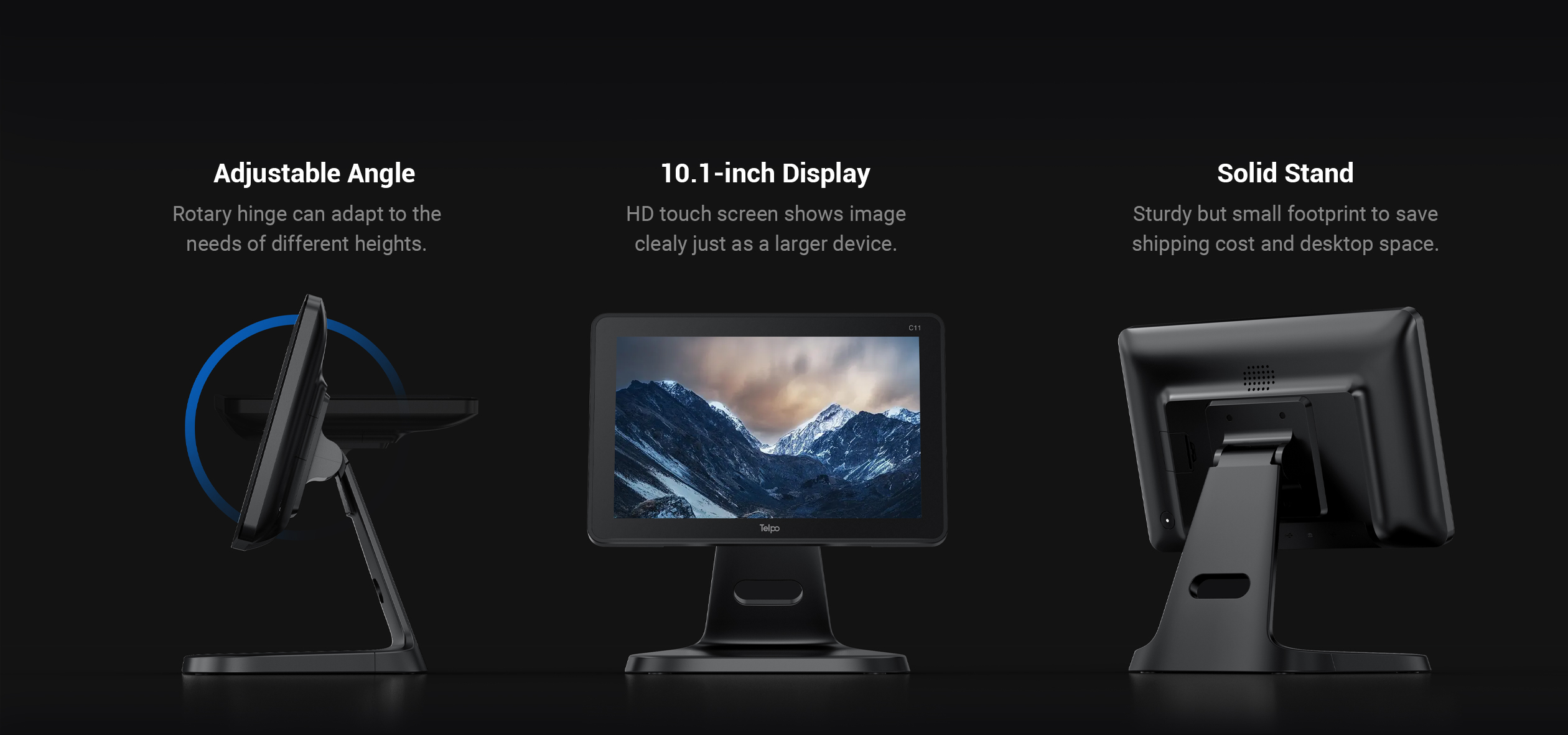Desktop point of sale machine