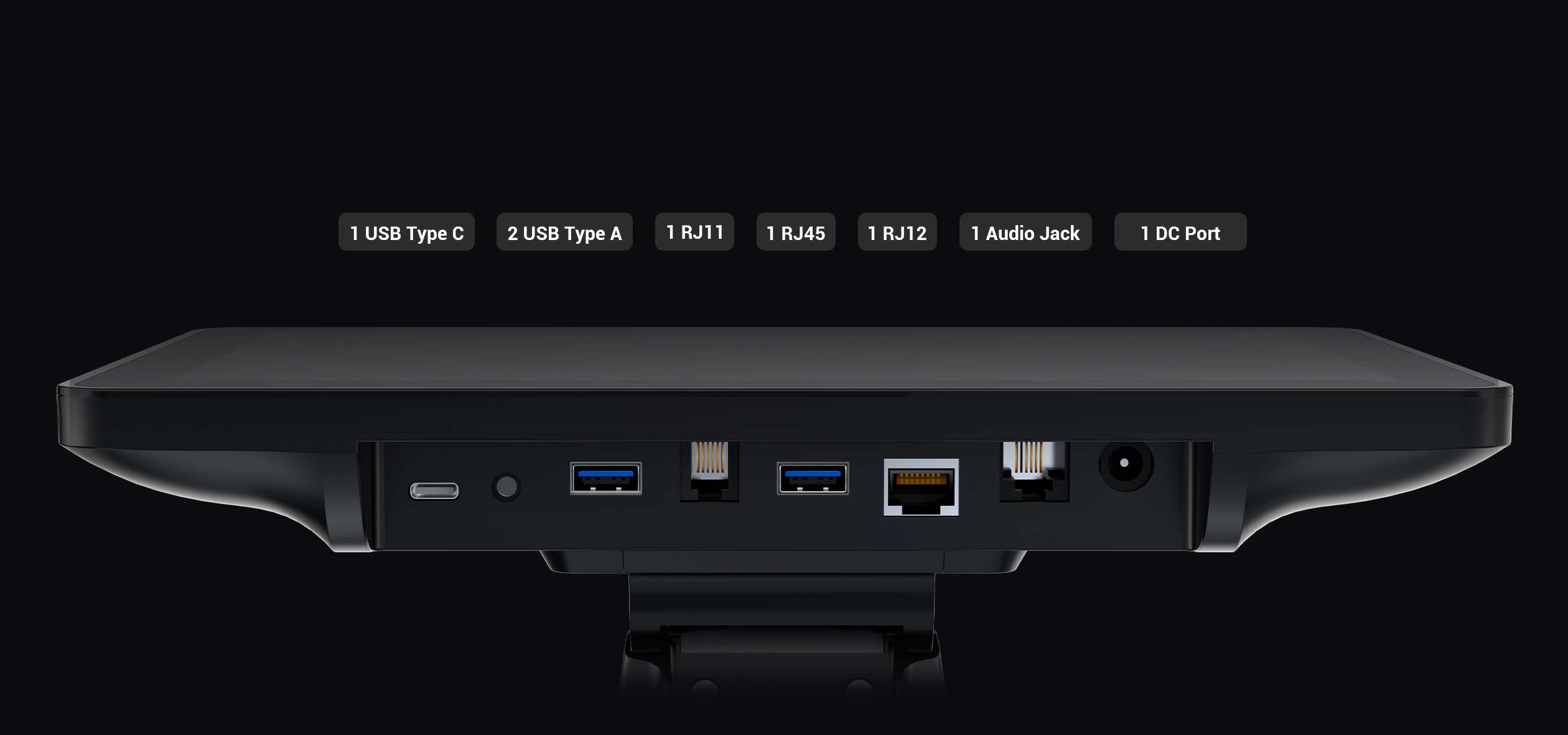 Desktop point of sale machine