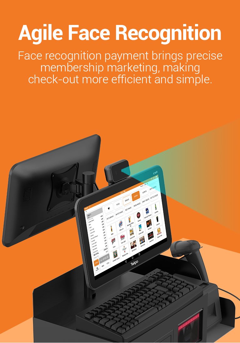 Face Recognition integrated cash register 