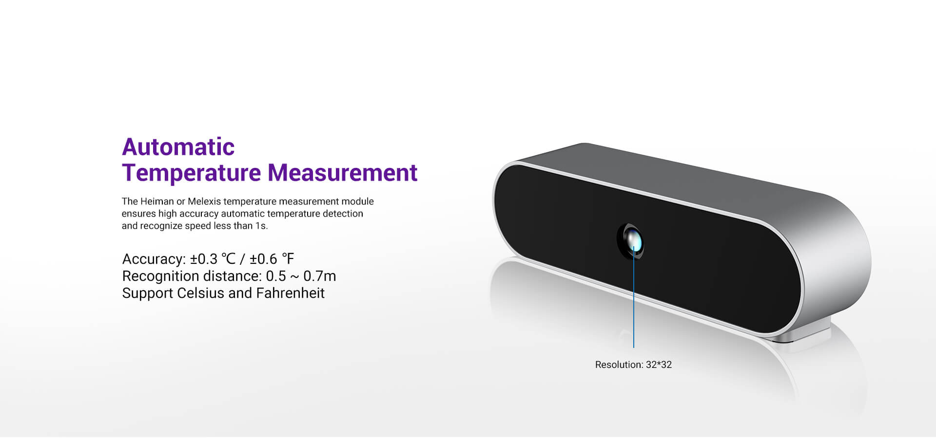 Automatic temperature screening sensor