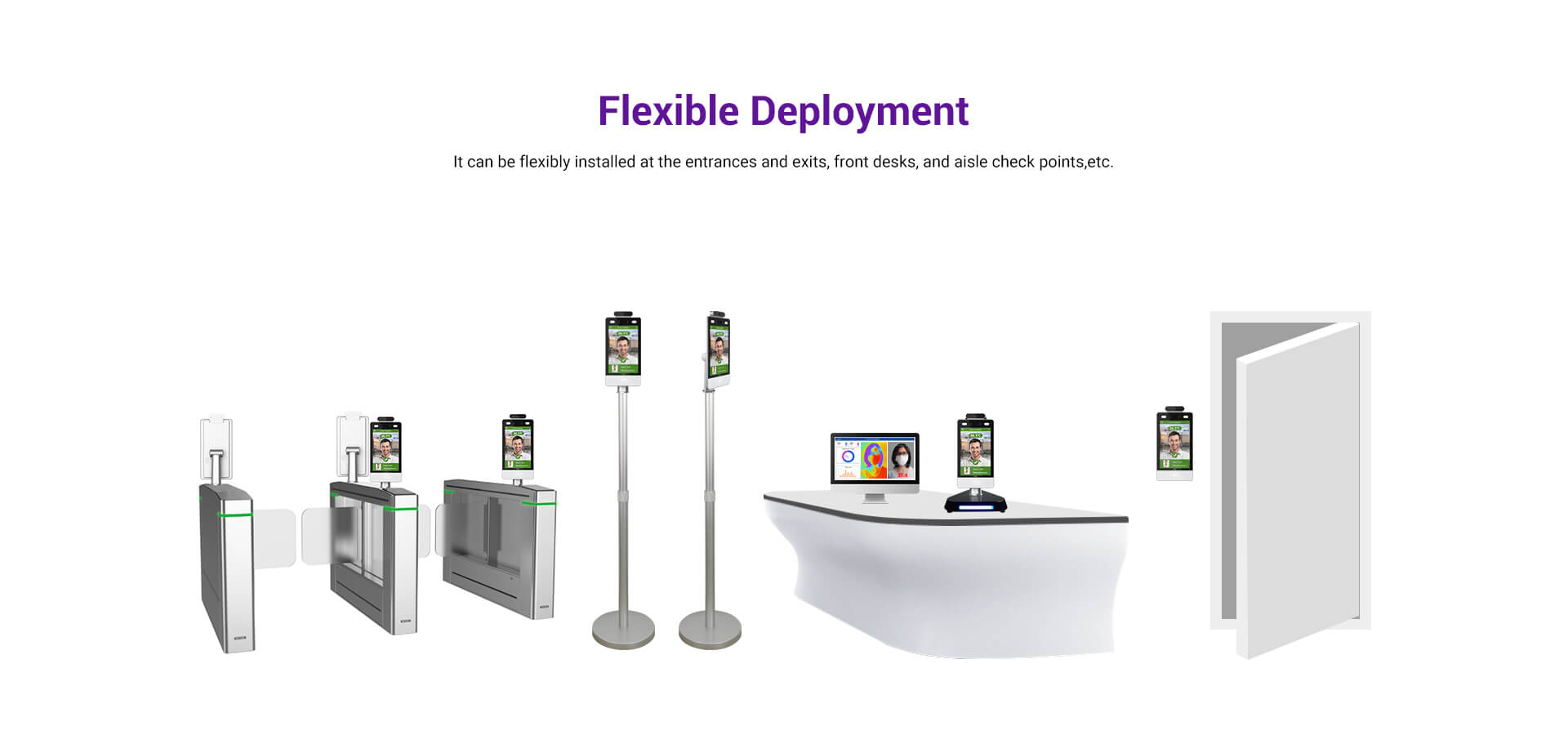 installation of temperature screening terminal 