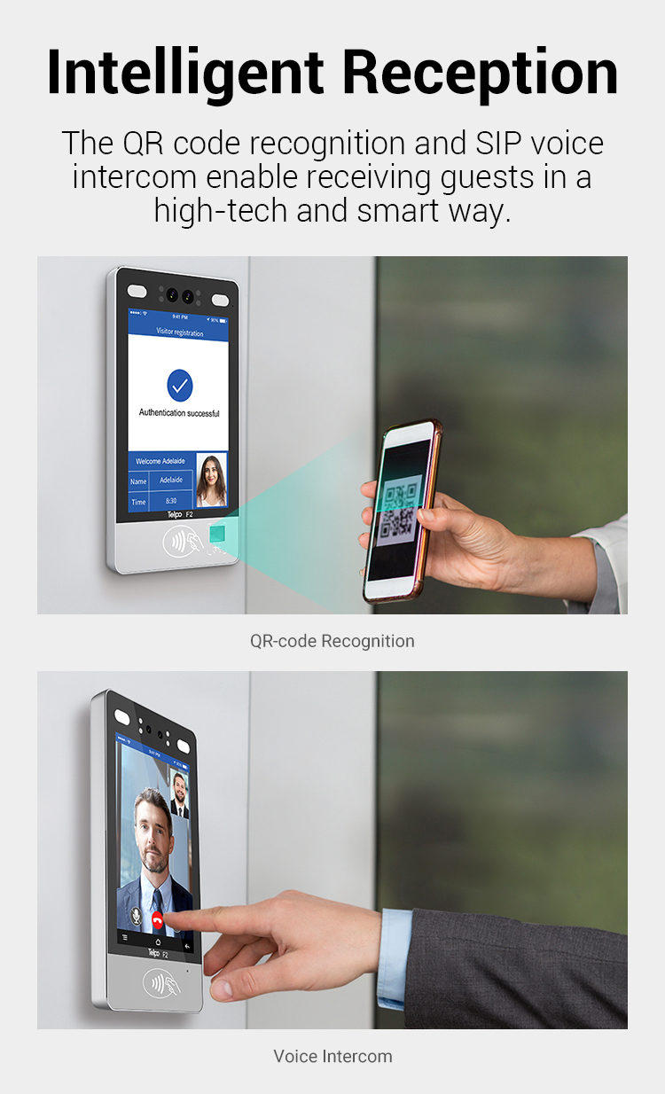 Intelligent identification Face recognition access control Machine F2