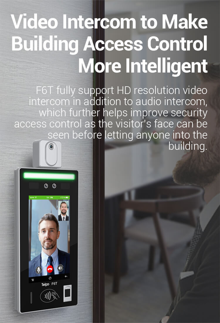 Voice Intercom non-contact face verification infrared thermomether