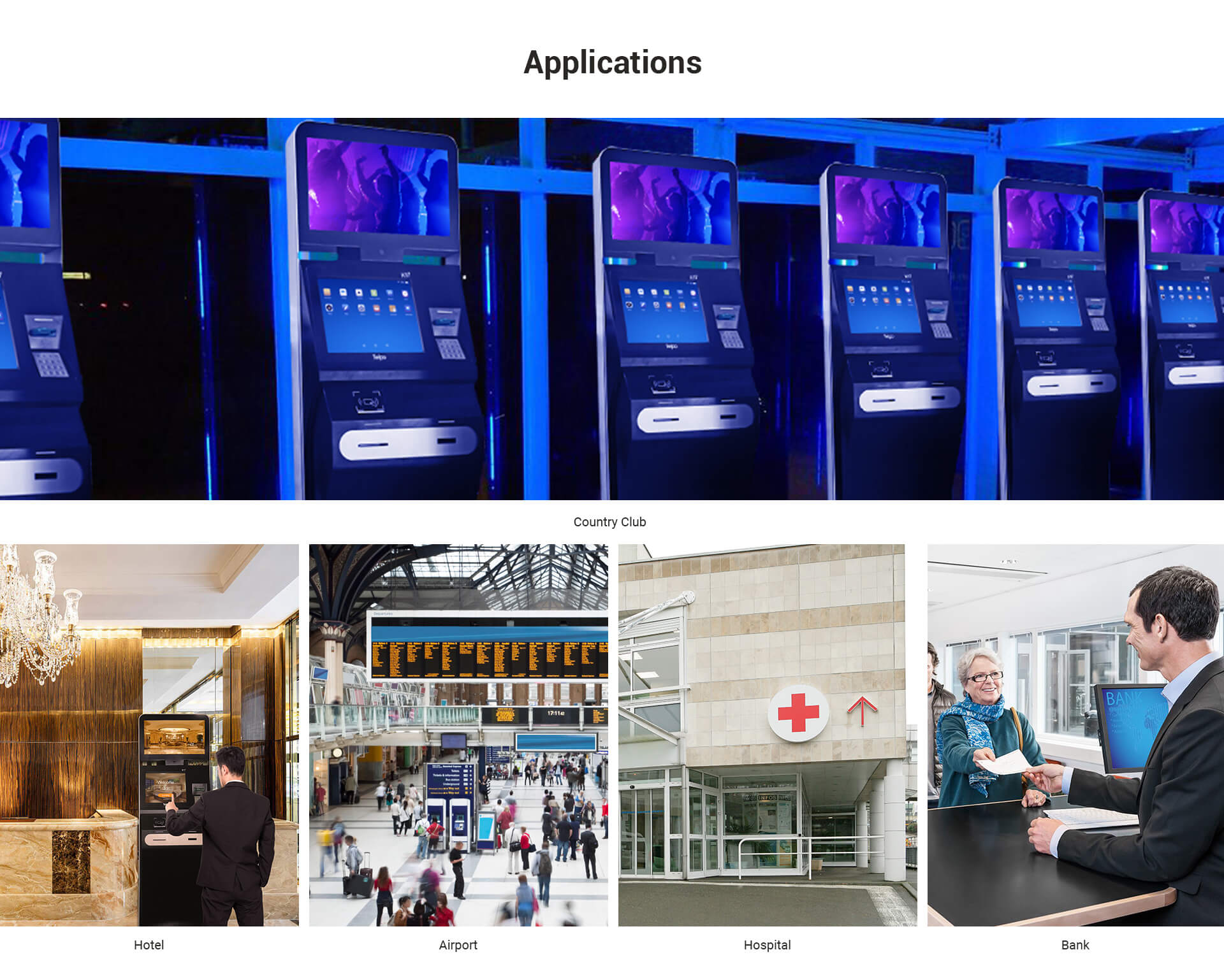 Applications of self checkin kiosk machien K17, hotel kiosk, theme park kiosk