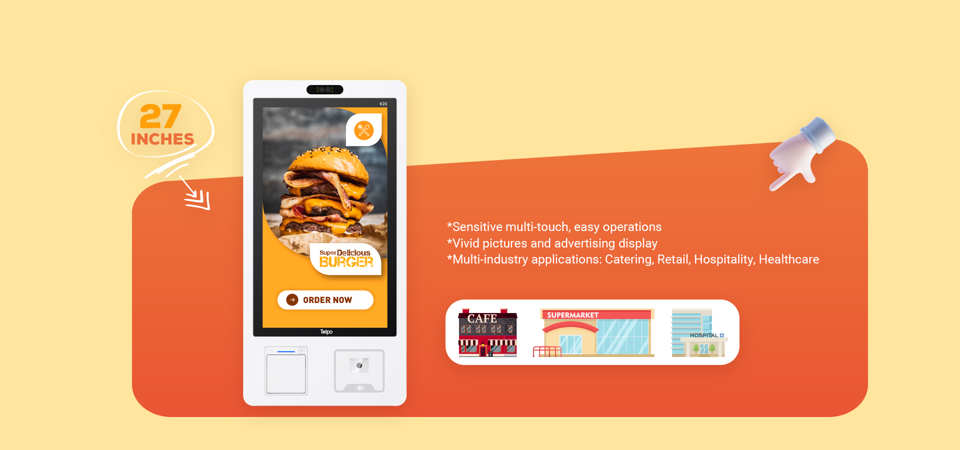  self-service ordering kiosk for secondary software development