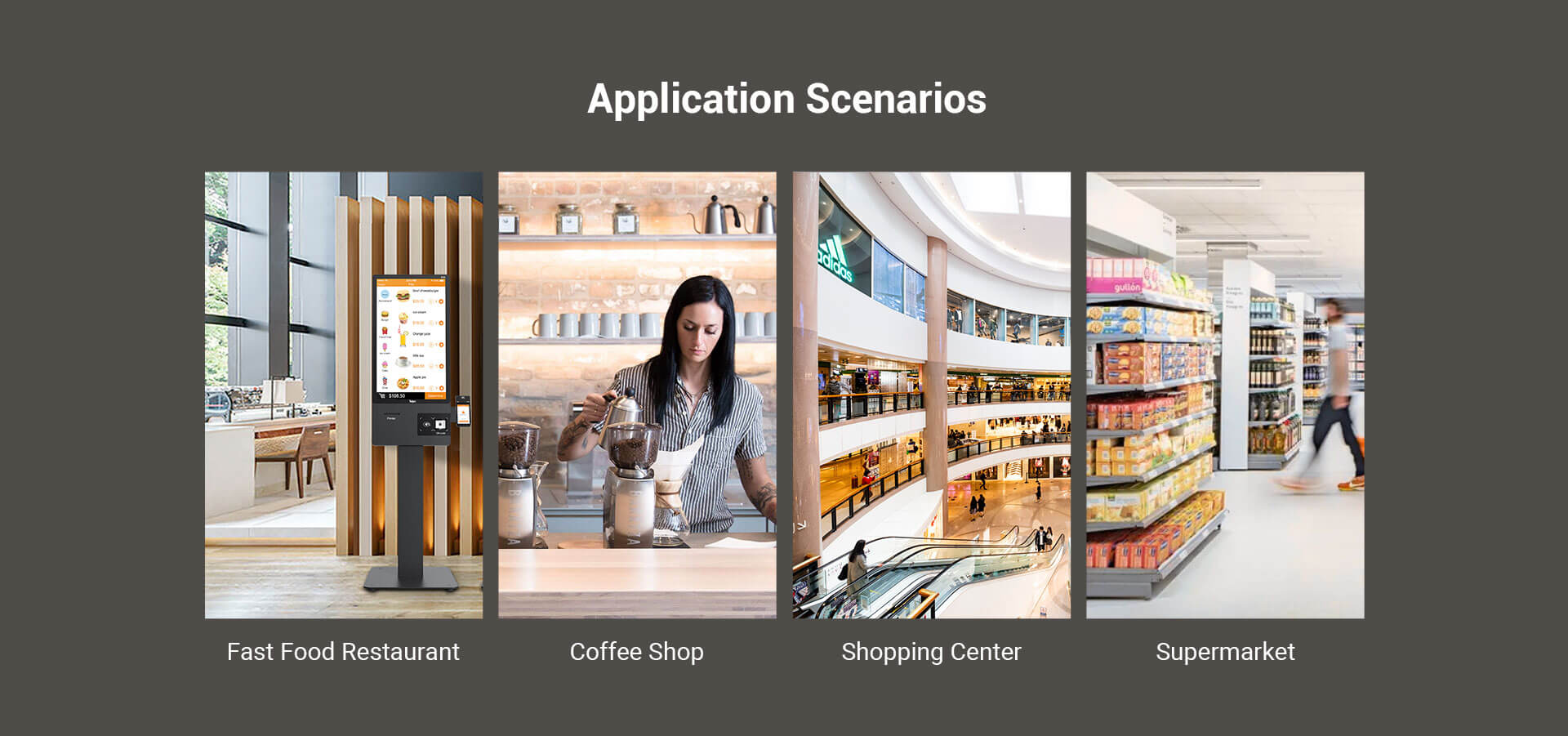 applications self service kiosk machine