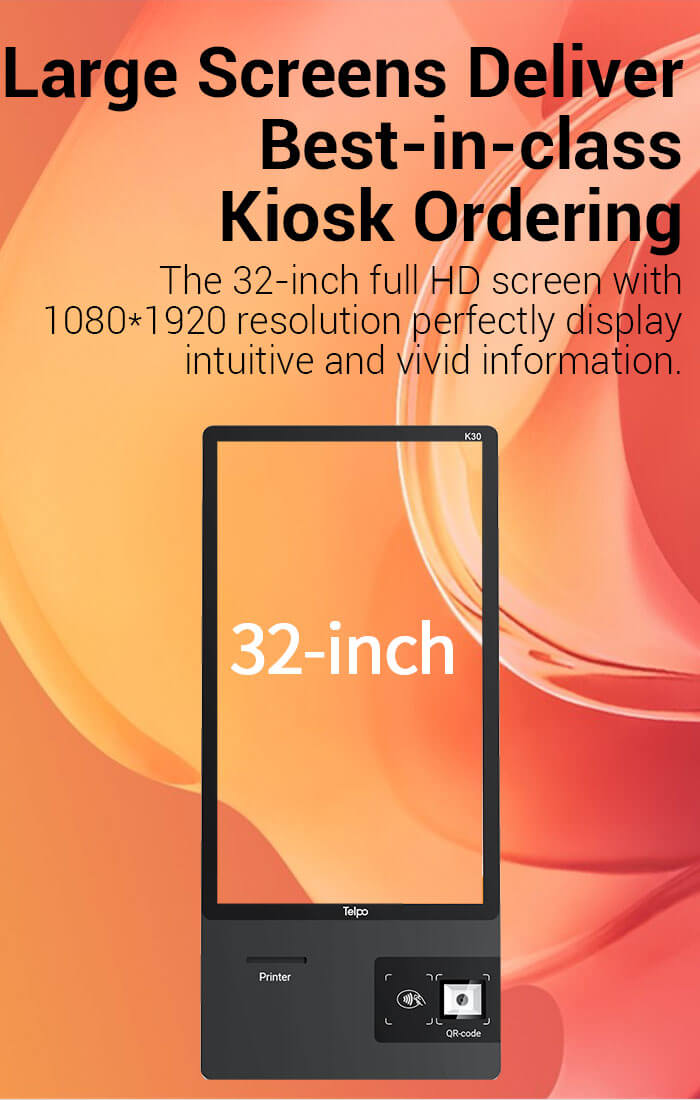 32-inch touch self service kiosk machine
