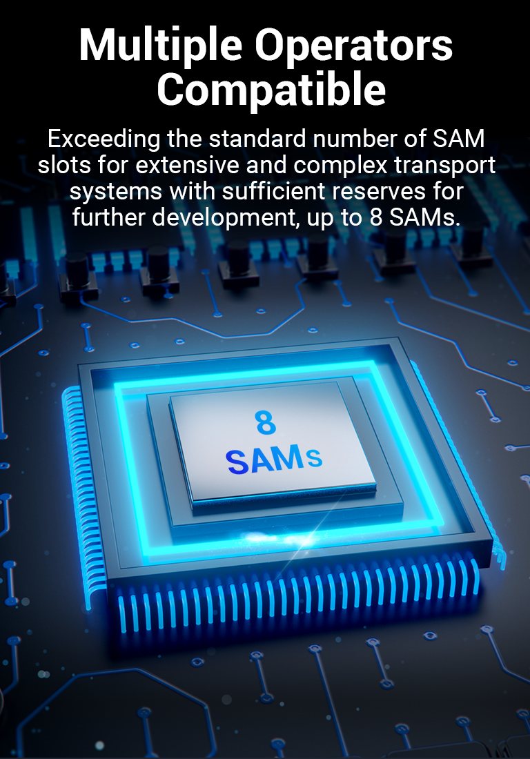 8 SAM ticket validator T20