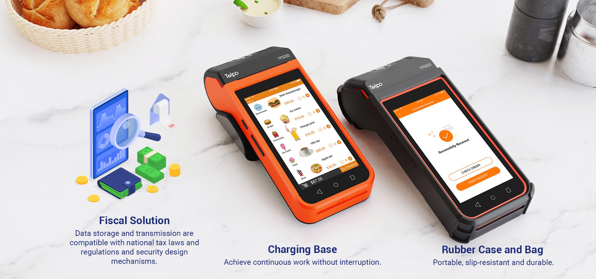 mobile cash register terminal