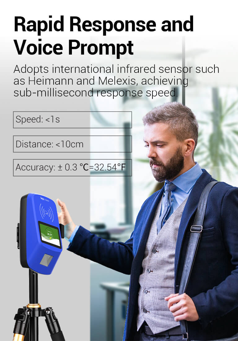 Voice Reminder and Interface prompt after scanning the wrist temperature