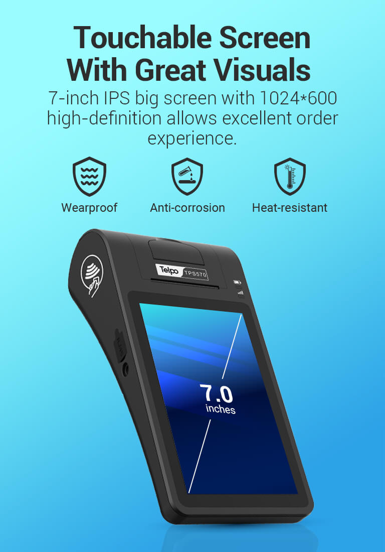 7-inch touch screen tablet POS