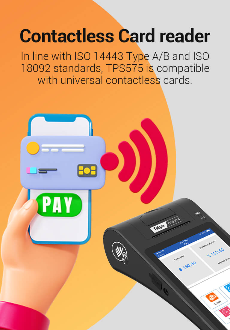 smart Tablet POS with Contactless Card Reader 