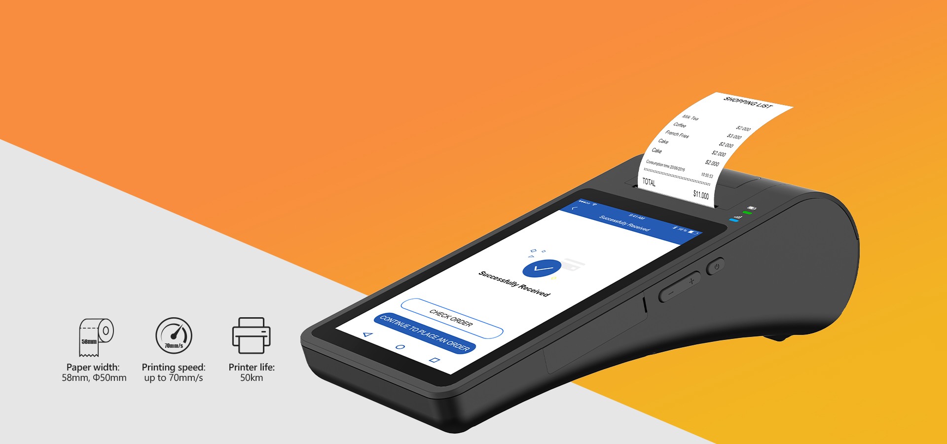android desktop smart Tablet POS with Contactless Card Reader