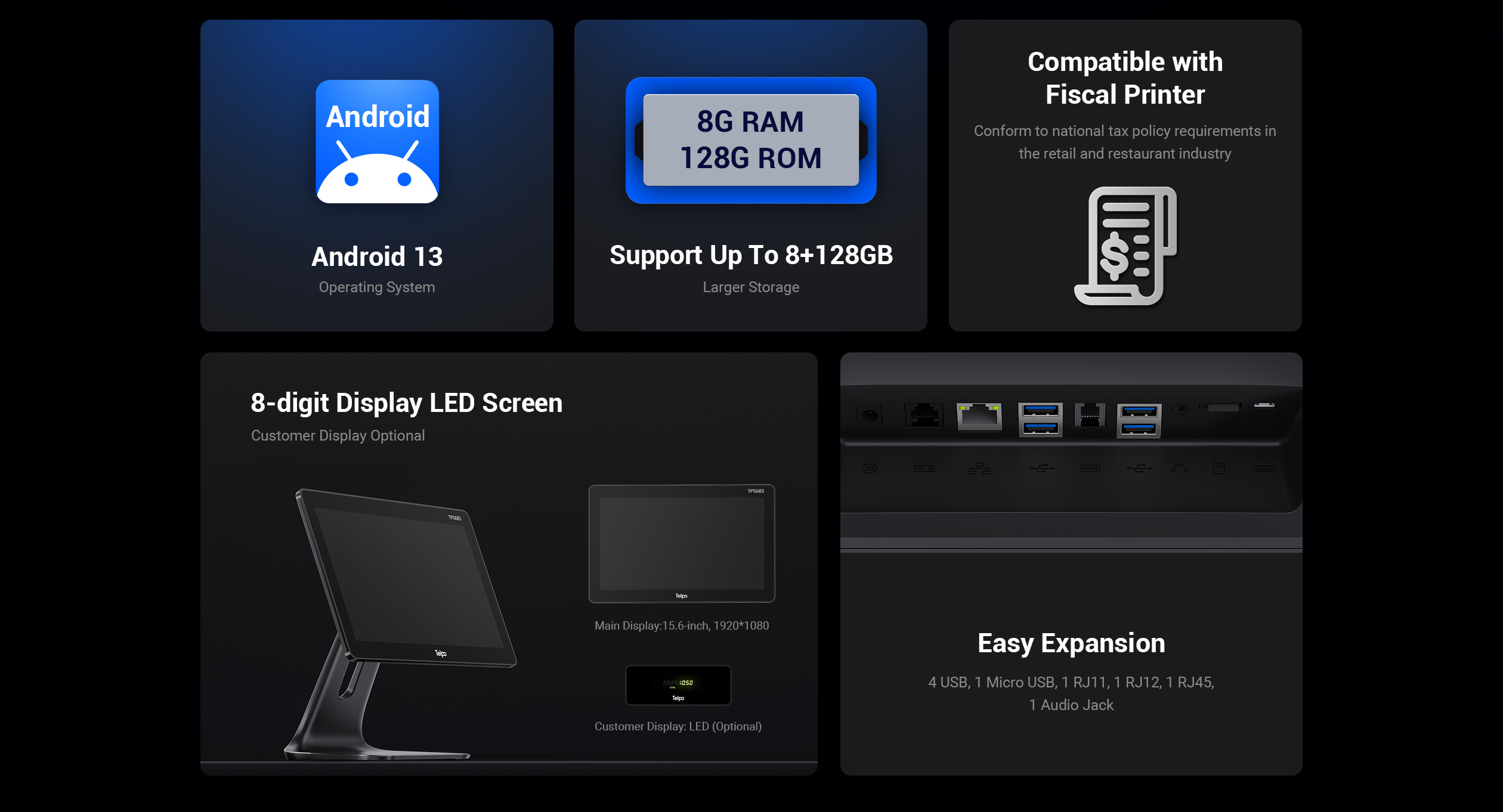 single-screen desktop POS 