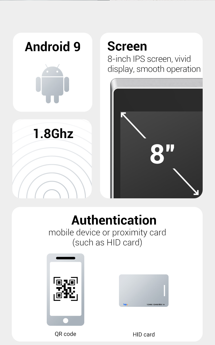 QR code Attendance and Access Control machine TPS980