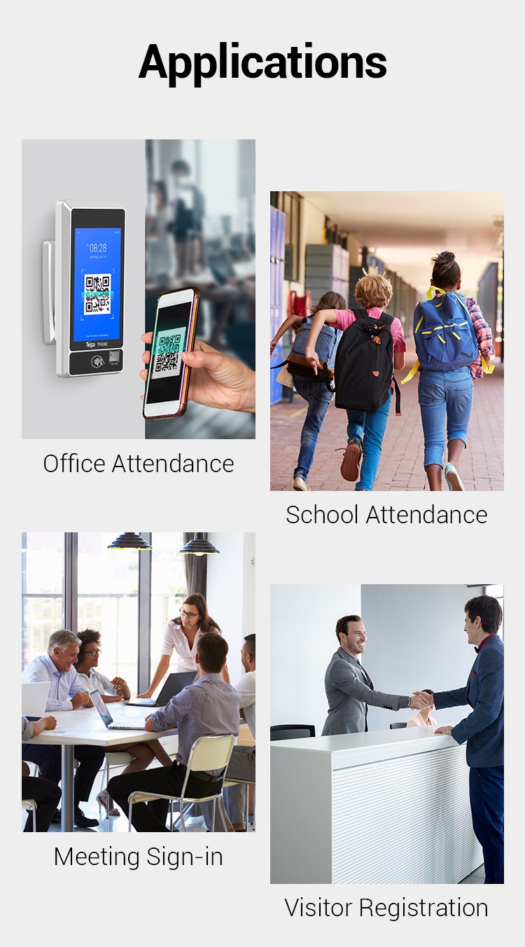 QR code Attendance machine TPS980