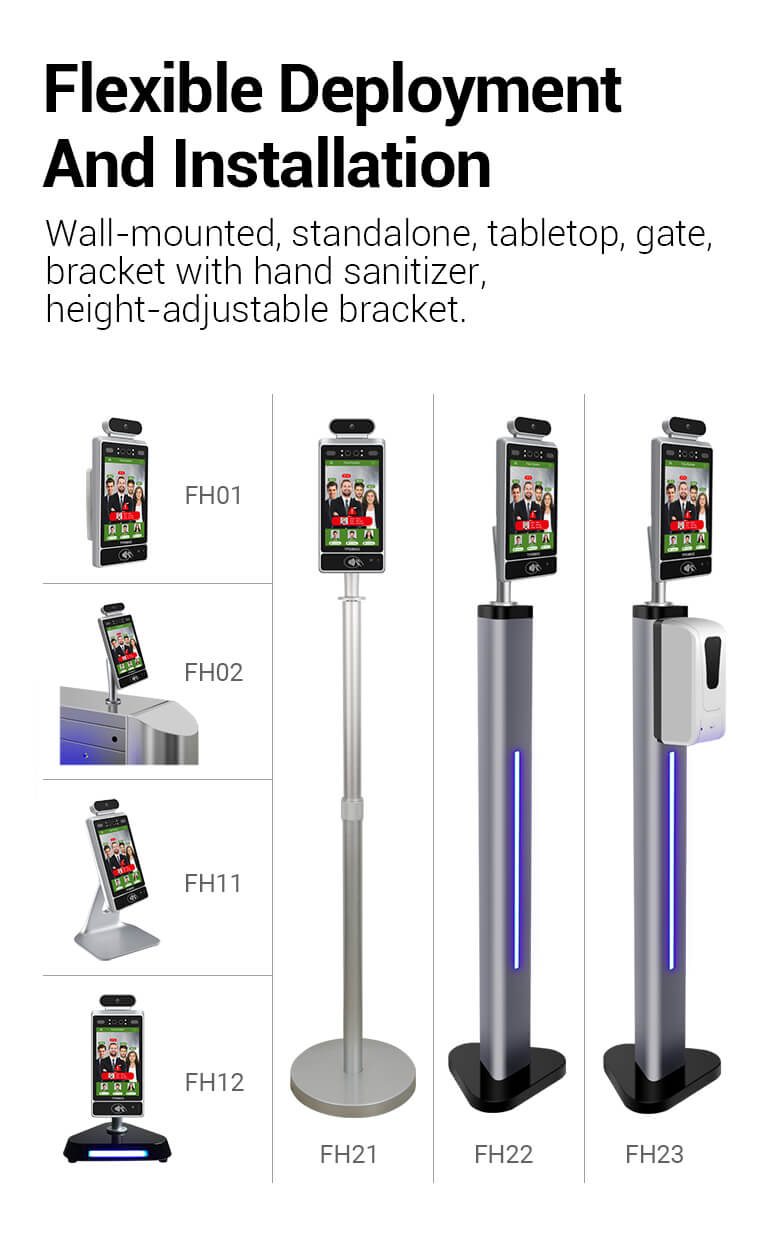 simple access control terminal with temperature screening
