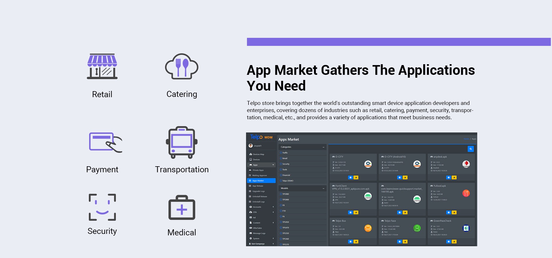 Telpo App store system